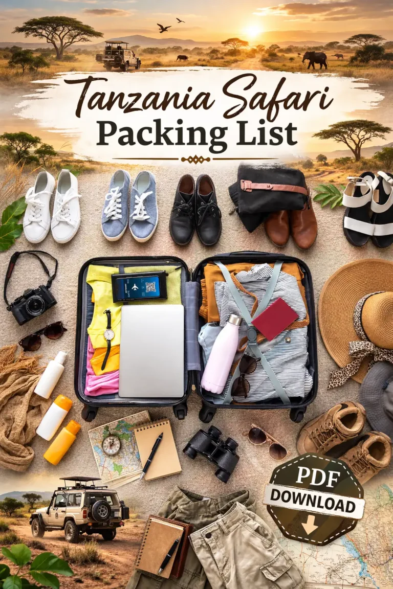 Safari packing list